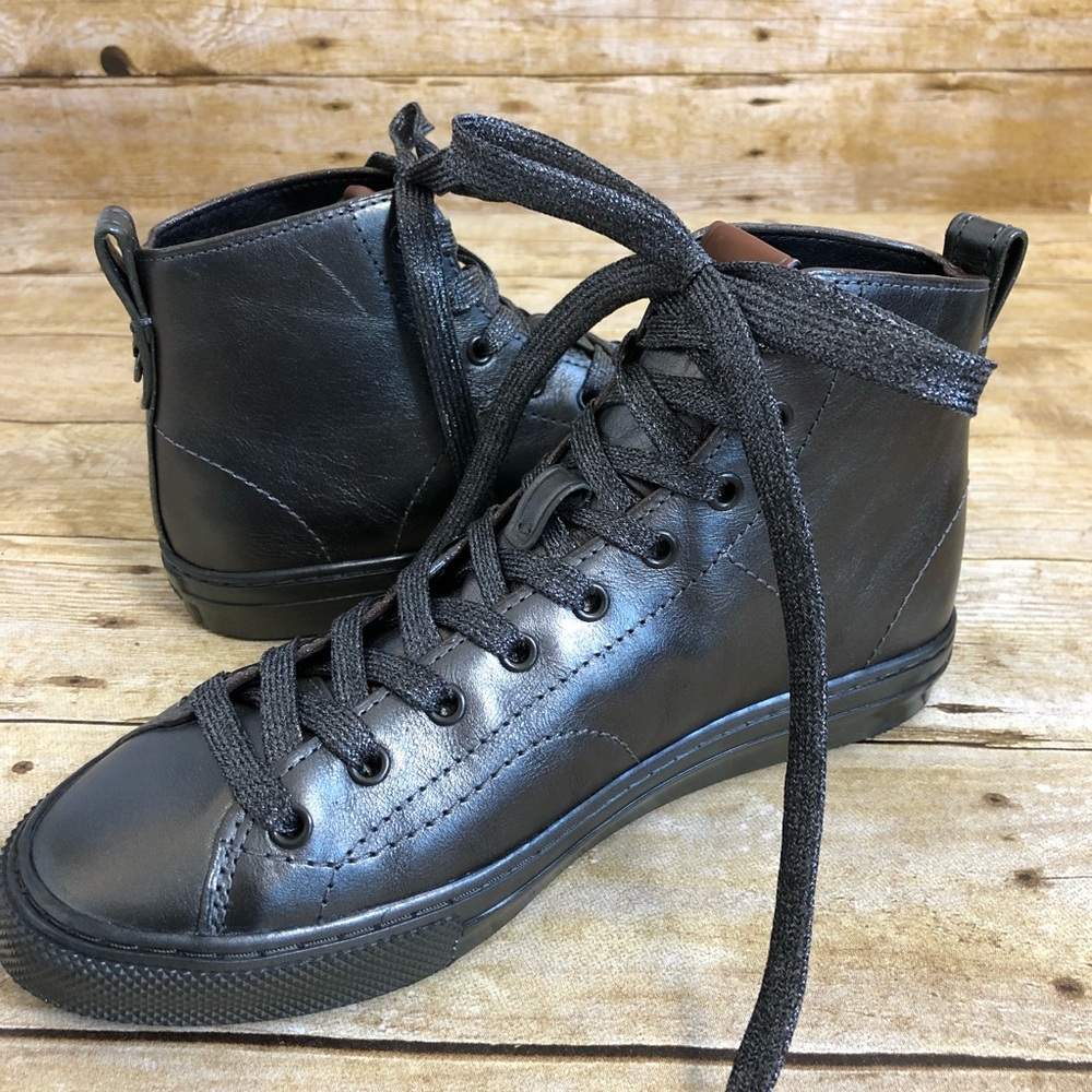 Coach C216 Sequin Star High Top Sneakers - Picture 5 of 9